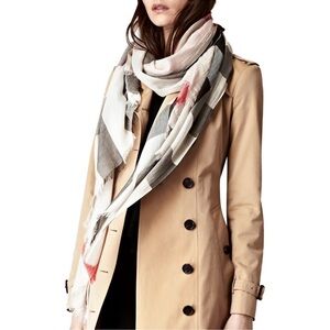 Burberry Sheer Mega Check Scarf